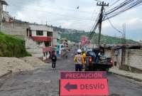 Inicia una nueva fase de rehabilitación vial en el sur de Quito