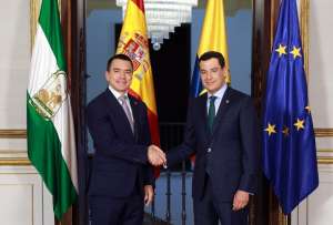Noboa y presidente de Andalucía refuerzan cooperación y reconocen a la comunidad ecuatoriana en España