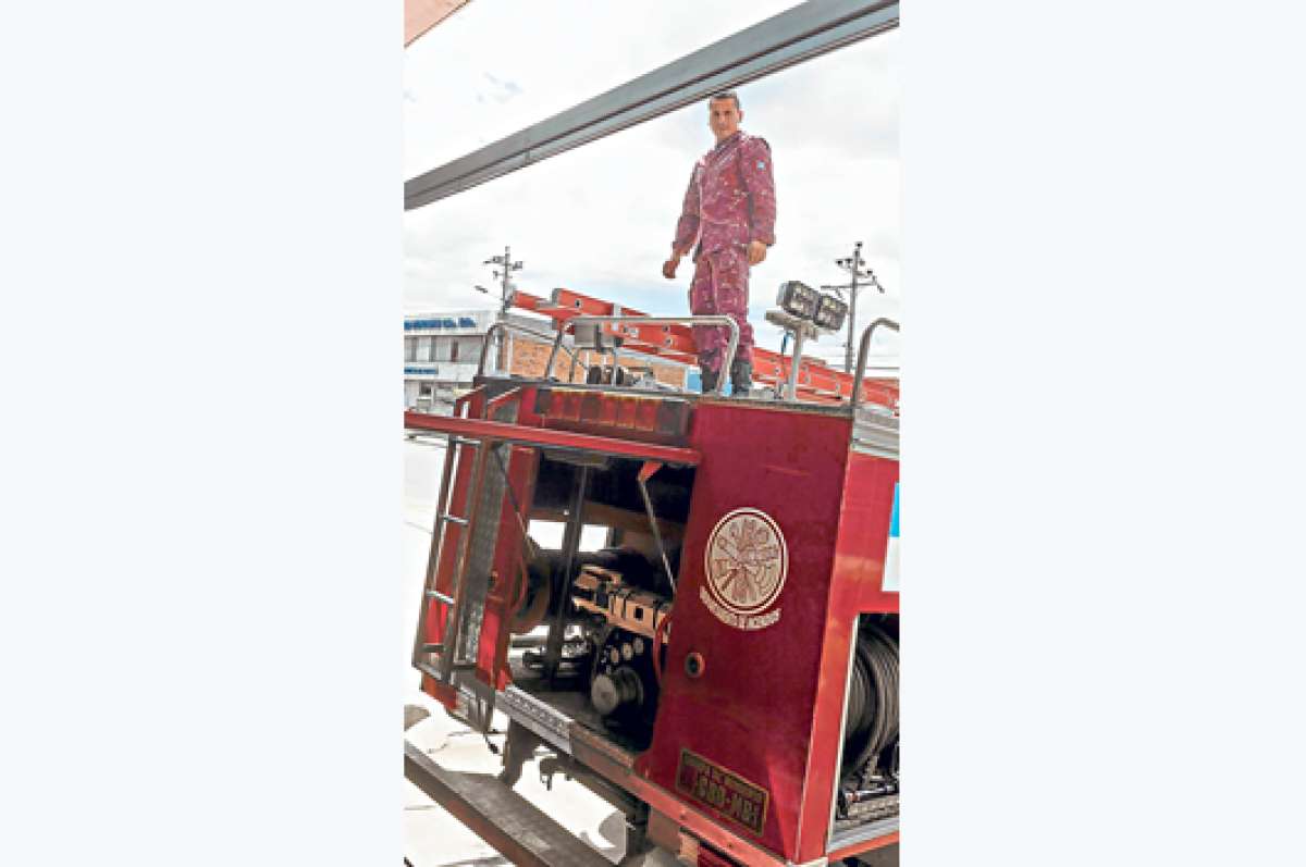 El 50% del presupuesto del Cuerpo de Bomberos de Rumi&ntilde;ahui se destina a mantenimiento del equipo. Foto: John Guevara / El Tel&eacute;grafo