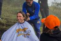 Luis Zubeldía cambió su imagen. Ahora tiene el cabello corto.