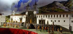 Los visitantes de la muestra pueden apreciar varios elementos t&iacute;picos de tres de los Pases de Ni&ntilde;o m&aacute;s concurridos de Ecuador.