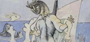 Picasso trabaj&oacute; ilustraciones, poes&iacute;as, dise&ntilde;os de decorados, esculturas, cer&aacute;micas con el minotauro.