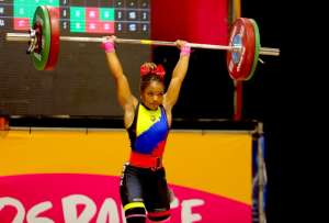 Las marcas de Jessica fueron arranque: 88 kg, envión: 111 kg y el Total Olímpico:199kg