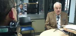 El fiscal Galo Chiriboga en una entrevista en Radio P&uacute;blica.