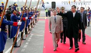 El presidente Rafael Correa retorn&oacute; hoy a Quito tras cumplir actividades en Italia. Foto: Presidencia 