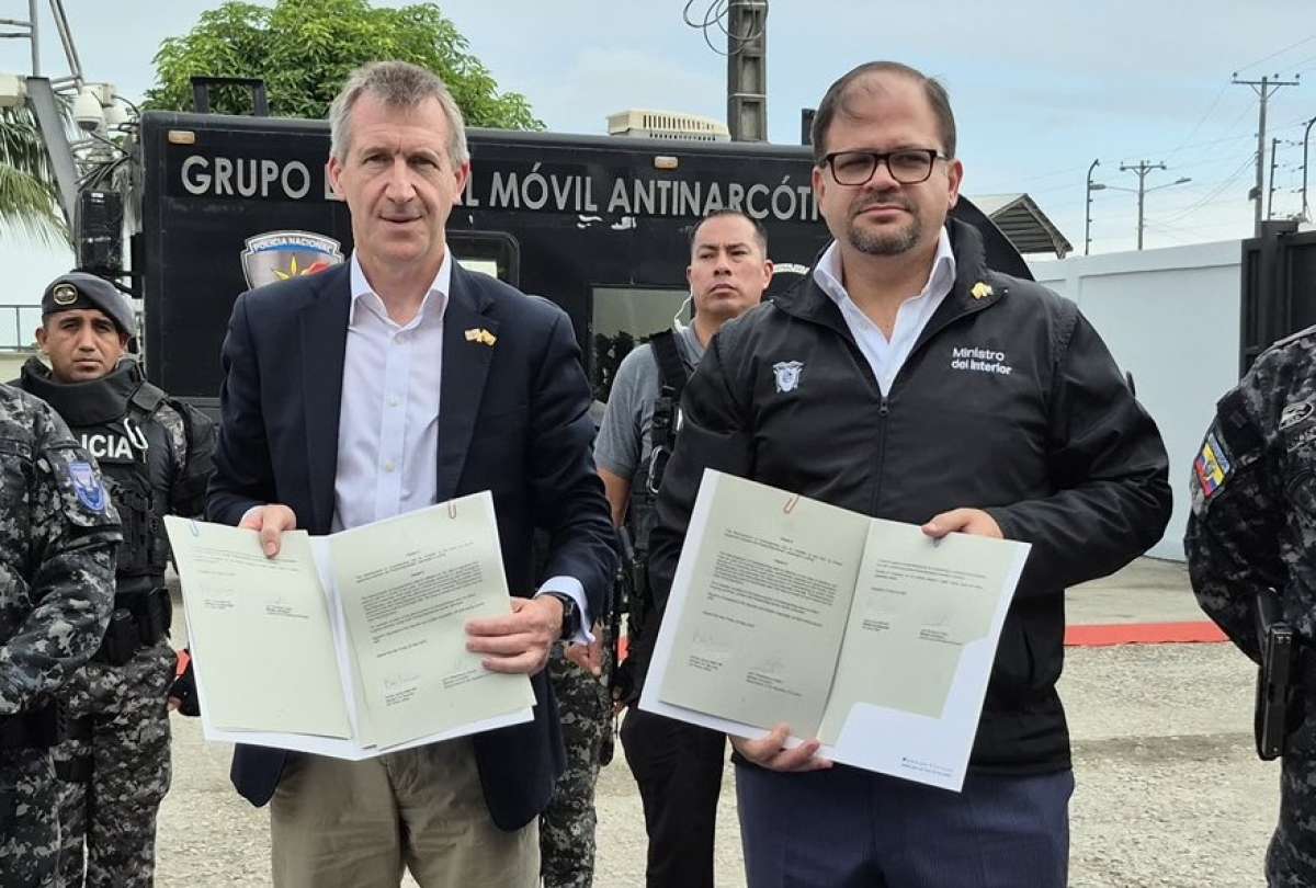 Ecuador y Reino Unido firmaron un acuerdo bilateral en materia de seguridad