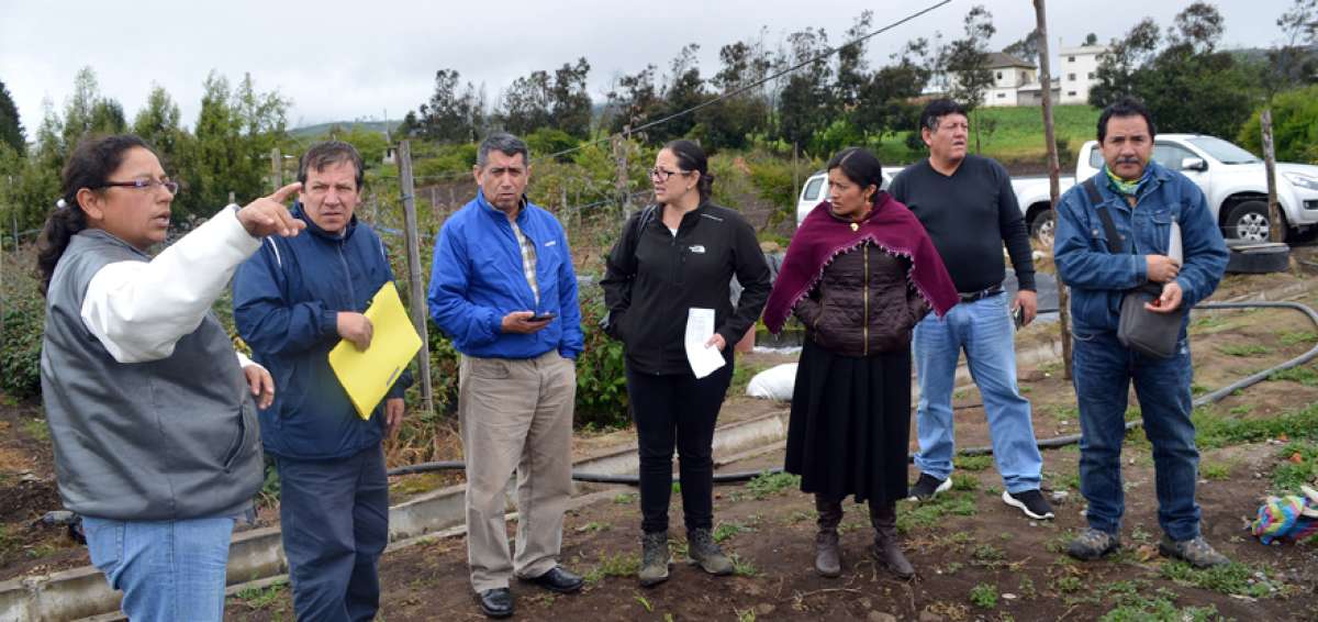 Durante el recorrido, funcionarios del ramo verificaron los predios donde se levantar&aacute;n los siete proyectos habitacionales en sectores rurales de Tungurahua.