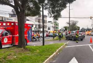 El incidente ocurrió en la avenida Eloy Alfaro y Antonio Basantes.