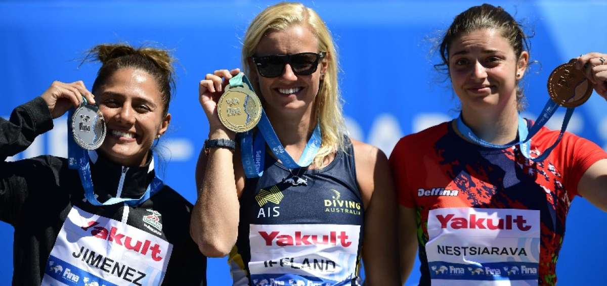 La mexicana Adriana Jim&eacute;nez gana la plata mundial en clavados de altura