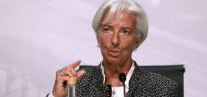 La directora gerente del FMI, Christine Lagarde, durante una conferencia de prensa en Argentina.