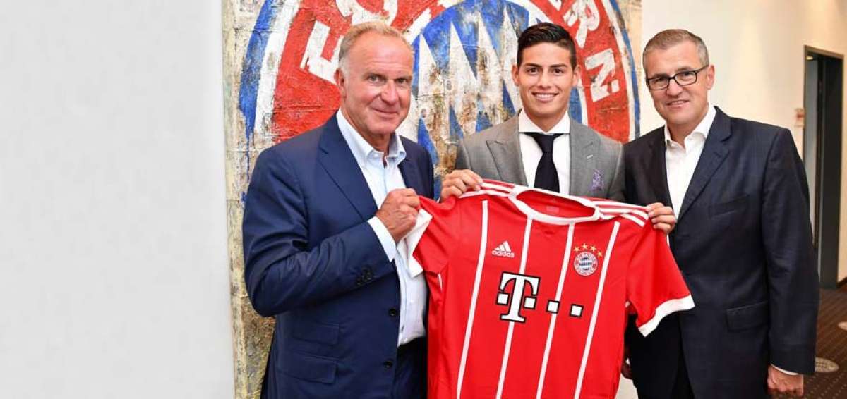 James ya est&aacute; en M&uacute;nich "con muchos sue&ntilde;os" por cumplir en el Bayern