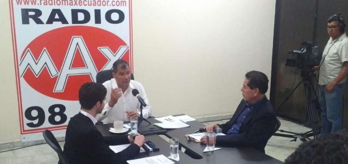 Correa dice que si Lasso gana se quedar&aacute; en el pa&iacute;s &ldquo;a defender mi honra y mi Gobierno&rdquo;