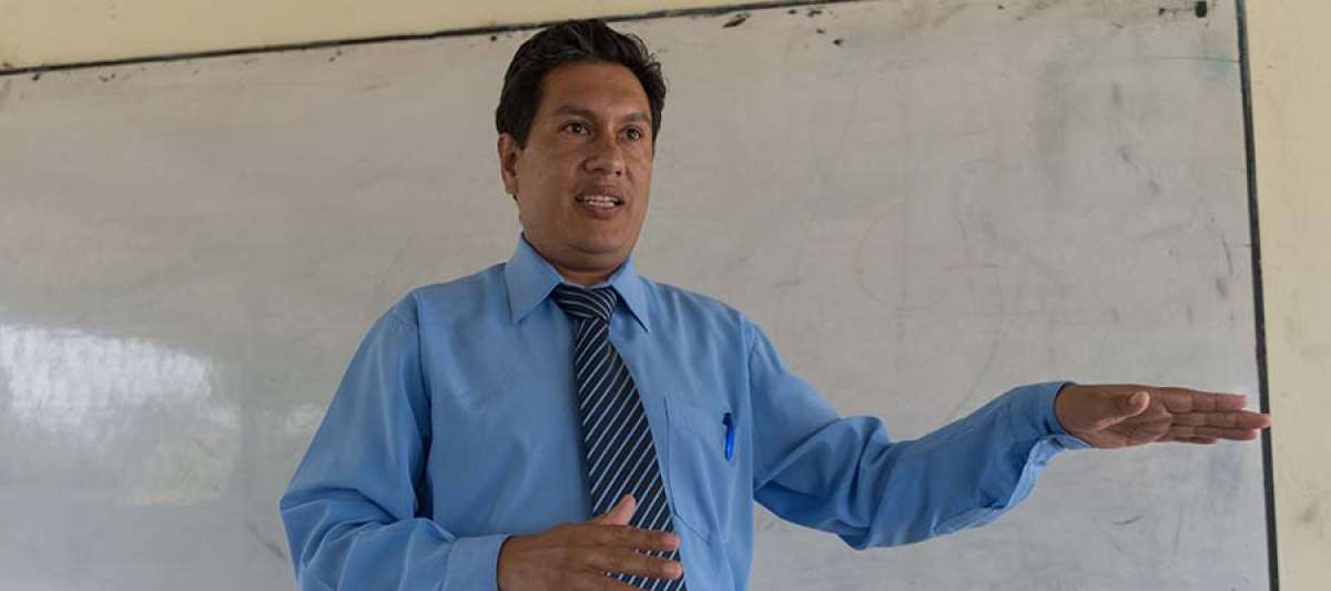 Fredy Ramos Sandoval. Profesor 