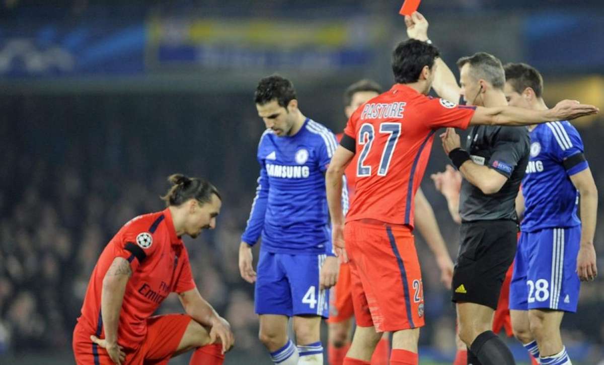 El sueco fue expulsado en el partido de vueltas de octavos de final ante el Chelsea. FOTO: Internet 
