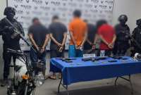 Operativo en Distrito Esteros permitió la captura de cinco personas. 
