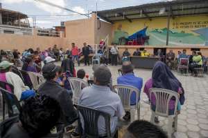 Hoy se desarroll&oacute; una Asamblea con los moradores del noroccidente de Quito para pedir al municipio obras. Foto: Fernando Sandoval/EL TEL&Eacute;GRAFO