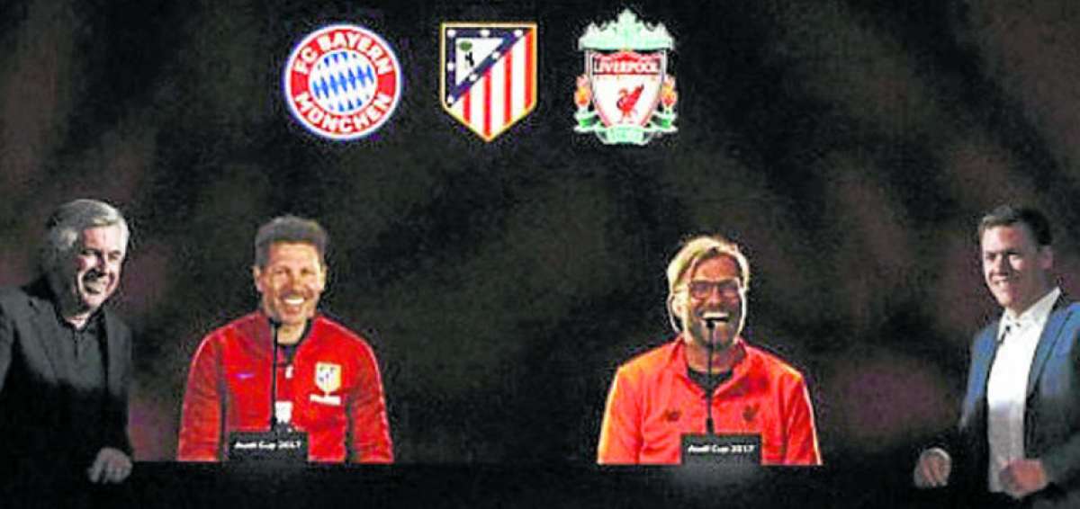 Hologramas de Simeone y Klopp acompa&ntilde;an a Ancelotti en M&uacute;nich