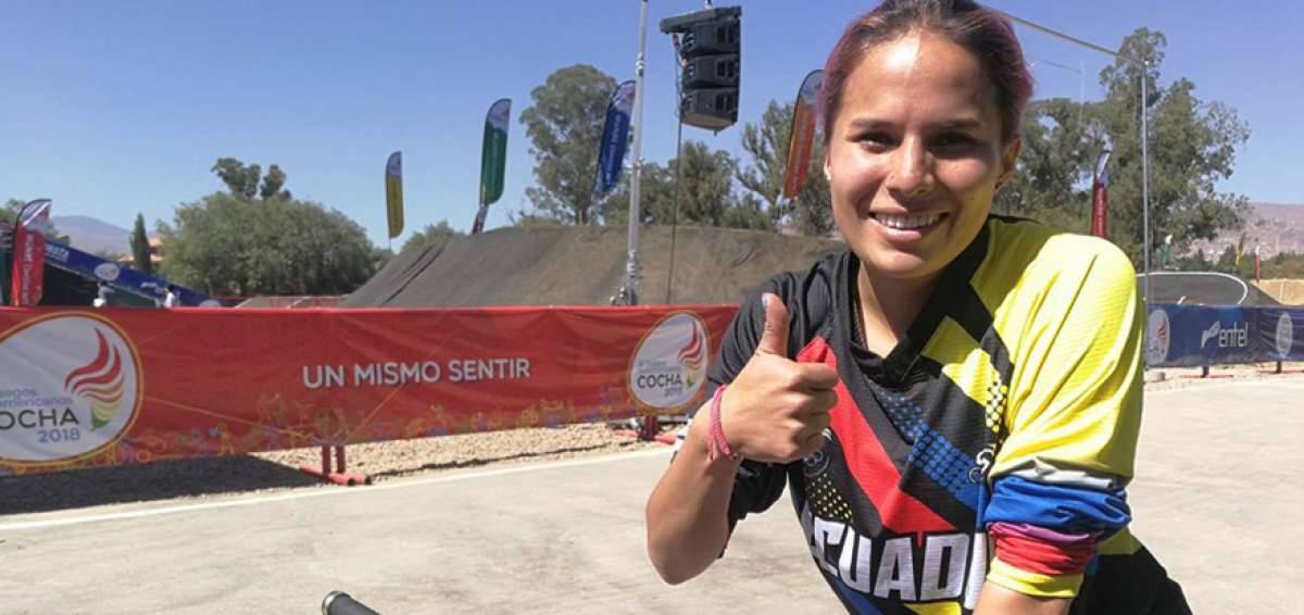La bicicrosista sobresali&oacute; entre siete representantes de diferentes partes de Am&eacute;rica. Con la placa 156, la ecuatoriana gan&oacute; las tres mangas de la prueba.
