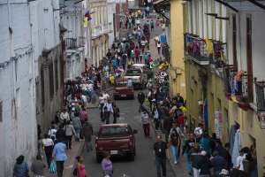 En el Centro Hist&oacute;rico de Quito se evidenci&oacute; gran afluencia de p&uacute;blico. Foto: Fernando Sandoval/ EL TEL&Eacute;GRAFO 
