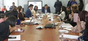 La fiscal Diana Salazar acudi&oacute; a la Comisi&oacute;n Ocasional de la Asamblea. 