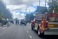 Una persona perdió la vida y otra resultó herida tras siniestro de tránsito, en Quito