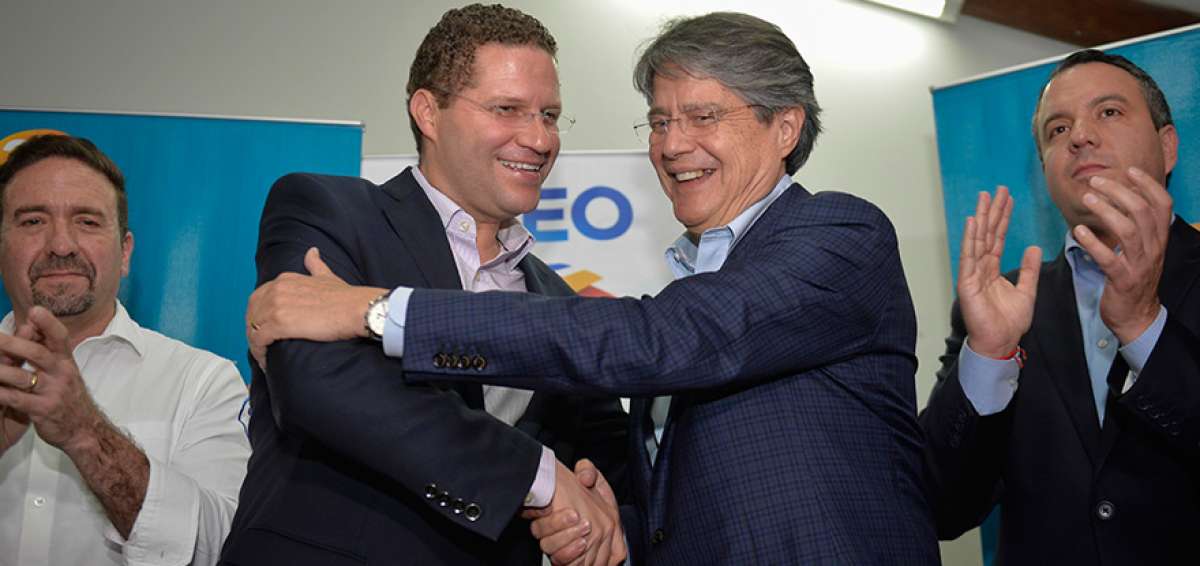 Ayer, en Quito, Guillermo Lasso y Mauricio Rodas oficializaron la alianza entre CREO y SUMA, para las elecciones.