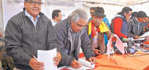 Los chimboracenses deben acordar sobre 79.979 hect&aacute;reas con 4 provincias. Las autoridades cotopaxenses y de Pichincha nombraron 2 equipos de trabajo. Foto: Silvia Osorio / para El Tel&eacute;grafo