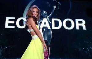 Alejandra Argudo destac&oacute; en la gala preliminar del Miss Universo