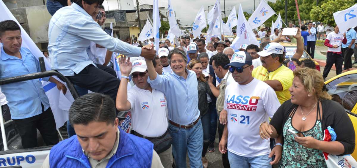 La campa&ntilde;a de Guillermo Lasso, excandidato del movimiento CREO, cont&oacute; con la participaci&oacute;n de quienes trabajan en la Agencia Central. 