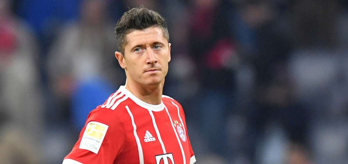 Robert Lewandoski, delantero del Bayern M&uacute;nich.