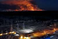 Alerta de incendios forestales en las inmediaciones de la planta nuclear de Chernóbil