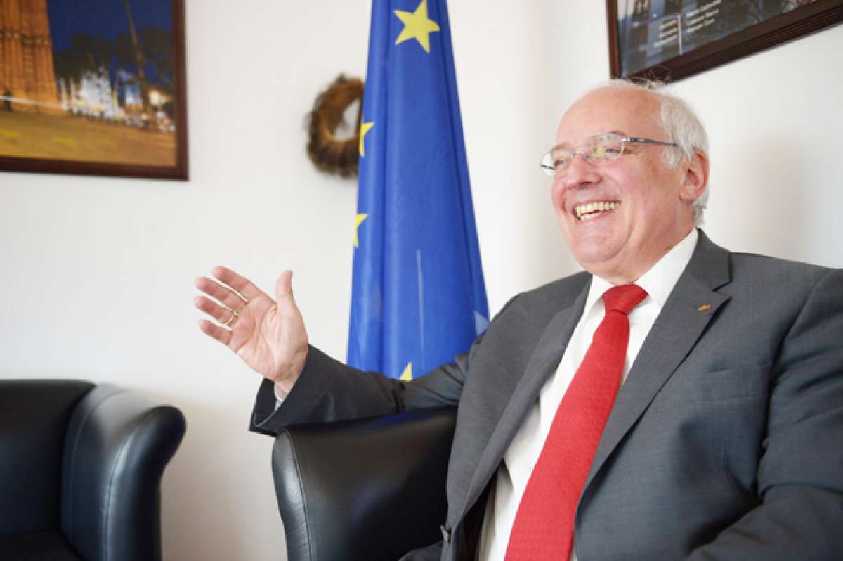 Peter Schwaiger, encargado de Negocios a.i. de la Uni&oacute;n Europea residente en Ecuador. Foto: Cortes&iacute;a