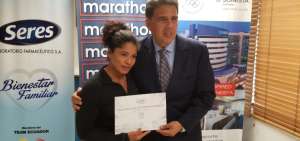 Alexandra Escobar recibe diploma de las Olimpiadas de Londres 2012
