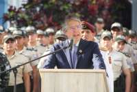 El presidente dio estas declaraciones durante un evento que conmemoró a policías caídos