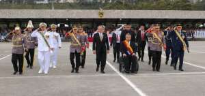 La ceremonia militar se desarroll&oacute; en la Escuela Militar Eloy Alfaro de Quito.