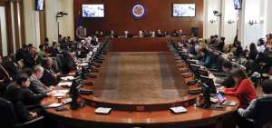 La Asamblea General de la OEA, cuya sede est&aacute; en Washington (Estados Unidos), es el m&aacute;ximo organismo de la entidad.