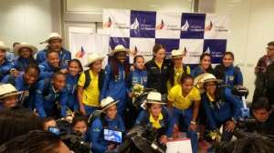Como campeonas fueron recibidas las jugadoras tricolores (Galer&iacute;a)