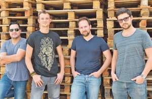 Christian Gellibert (izq.), Lukas Pferrer, J&uuml;rgen Deck y Denis Majnaric integran el grupo StereoDrama. William Orellana / El Tel&eacute;grafo