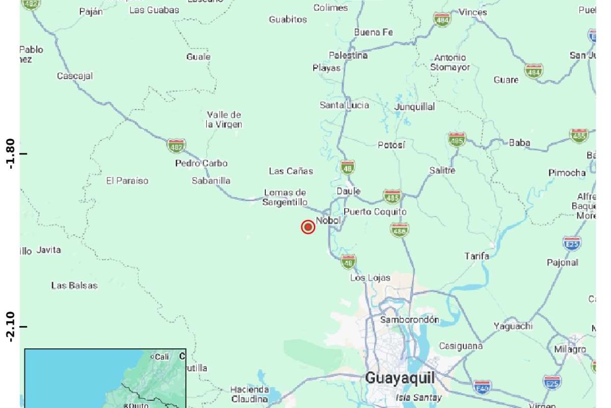 Un sismo de 4,2 se registr&oacute; en Nobol. 