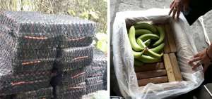 En San Vicente, Manab&iacute;, la tonelada de coca&iacute;na decomisada estaba enterrada en las denominadas &lsquo;caletas&rsquo;. Los bloques con droga, hallados en Puerto Bol&iacute;var, El Oro, estaban camuflados en cajas de banano de exportaci&oacute;n.