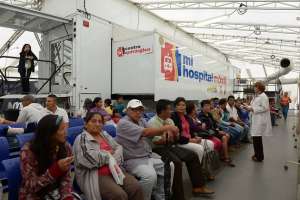Trasladan Hospital M&oacute;vil N&deg; 1 al Parque Los Samanes por visita del Papa Francisco