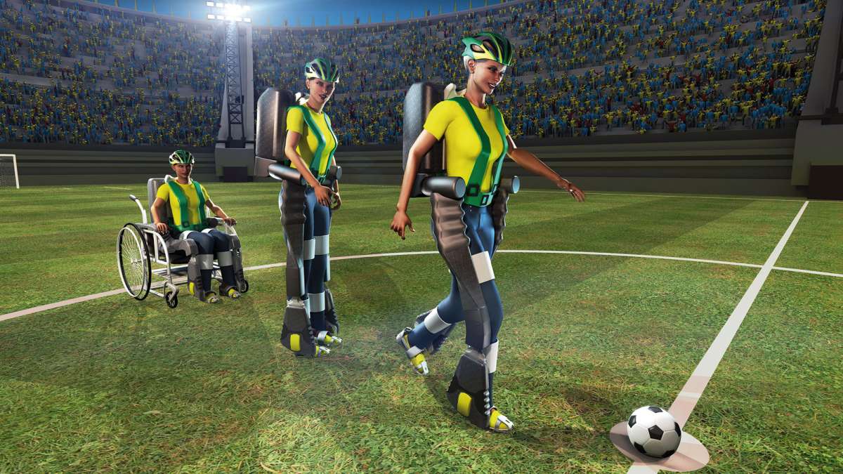 As&iacute; ser&aacute; el uso del exoesqueleto en la inauguraci&oacute;n del Mundial. Foto: Internet