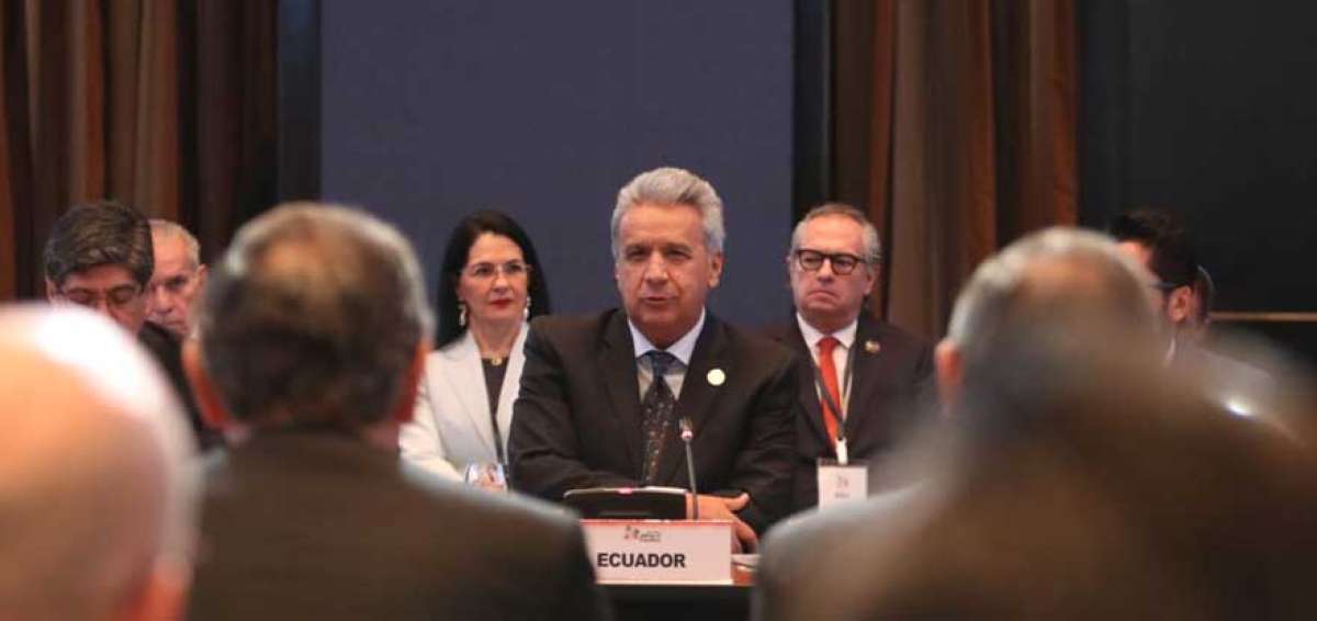 El presidente Len&iacute;n Moreno se reuni&oacute; en Lima con los mandatarios de Per&uacute;, Colombia y Chile, miembros activos de la Alianza del Pac&iacute;fico.