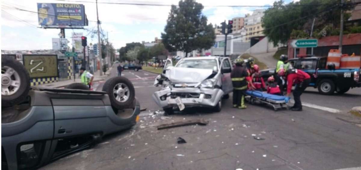 Dos accidentes de tr&aacute;nsito se registraron en la capital