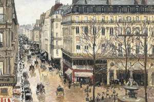 Rue Saint-Honor&eacute; por la tarde. Efecto de lluvia. Foto: Museo Thyssen-Bornemisza