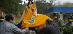 El recorrido con la imagen inici&oacute; a las 09:30, bajo el lema &ldquo;Virgen del Cisne intercede por nosotros&rdquo;. La actividad fue una iniciativa de la Di&oacute;cesis de Loja.