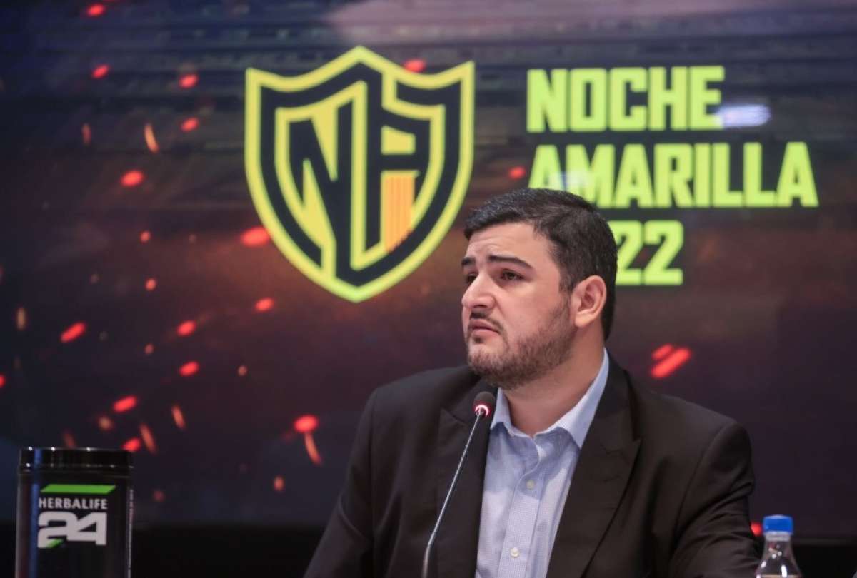 Aquiles Álvarez, durante una conferencia de prensa