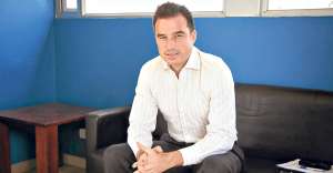 Andr&eacute;s Jungbluth, periodista. Foto: Cortes&iacute;a UIDE