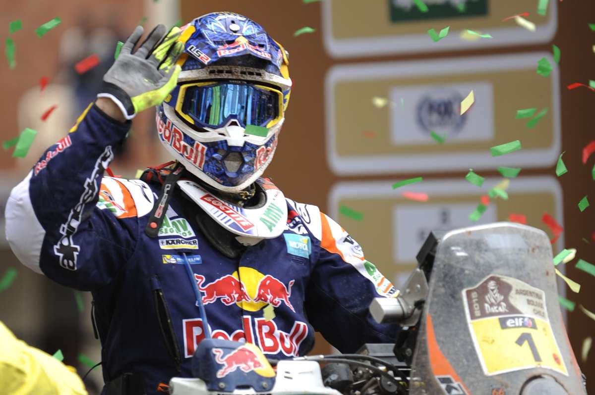 Marc Coma debe terminar bien la &uacute;ltima etapa para adjudicarse el t&iacute;tulo de campe&oacute;n. Foto: AFP