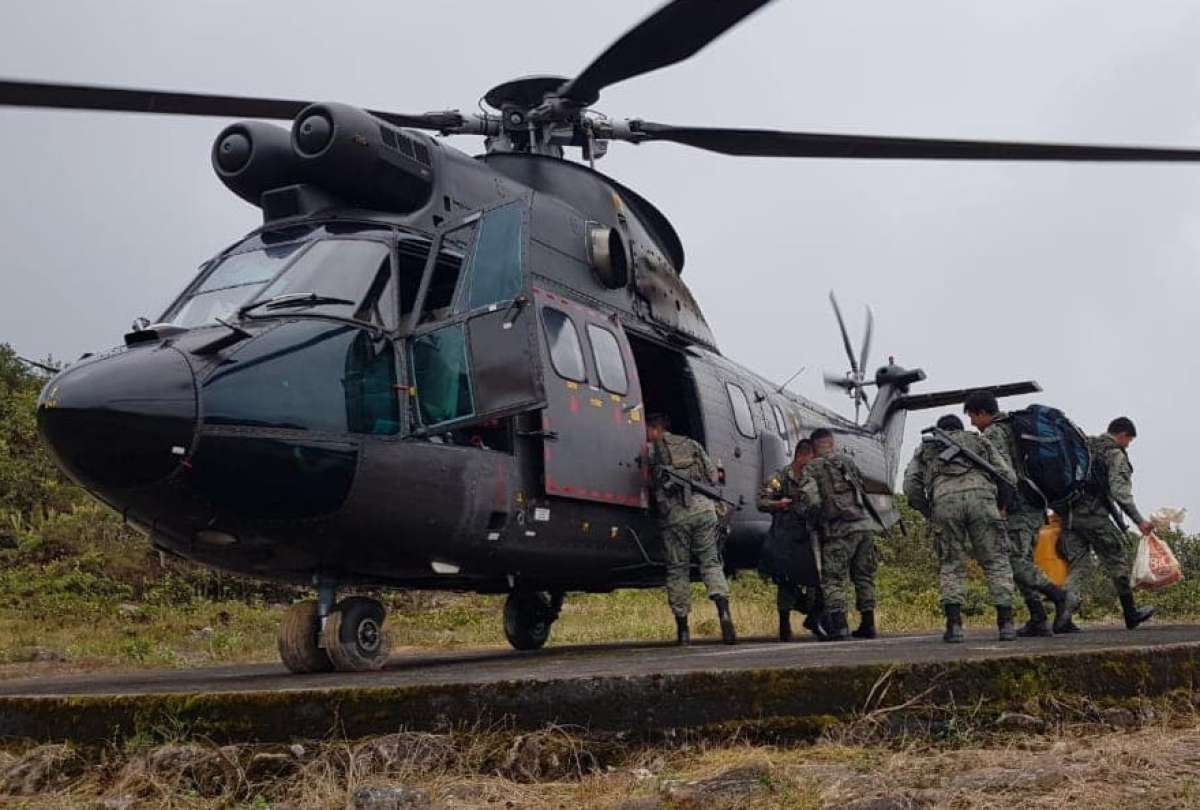 Fiscalía y Policía rescataron los cuerpos del accidente del helicóptero de Fuerzas Armadas